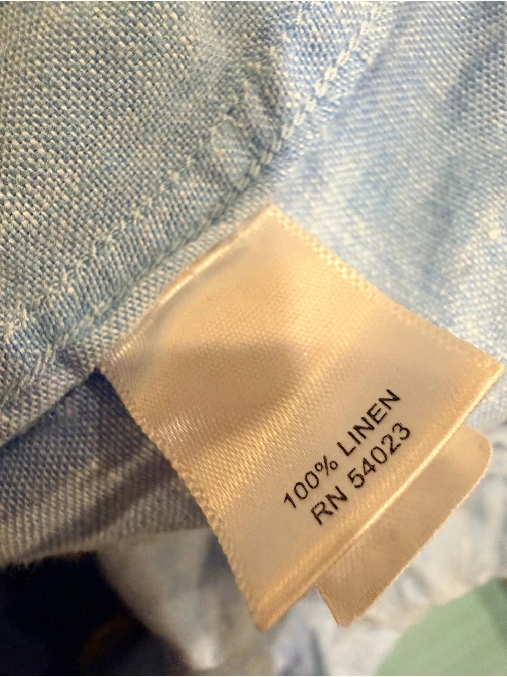 Banana Republic blue linen shirt XLT